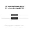 2PCS Capacitor Frequency Divider, Capacitance Audio Speaker Capacitor with Pure Copper Wire Pins, for Car Treble, Loudspeaker Frequency Divider etc. 1uF, 2.2uF, 3.3uF (Optional) (1uF) view 3