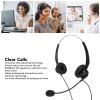 GOWENIC Corded Telephone Headset, Wired Headset, Wired Business Headset Noise Canceling Binaural Telephone Headphone with Mic for Office Call Center (Dual 3.5mm Interface) view 2