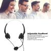 GOWENIC Corded Telephone Headset, Wired Headset, Wired Business Headset Noise Canceling Binaural Telephone Headphone with Mic for Office Call Center (Dual 3.5mm Interface) view 3