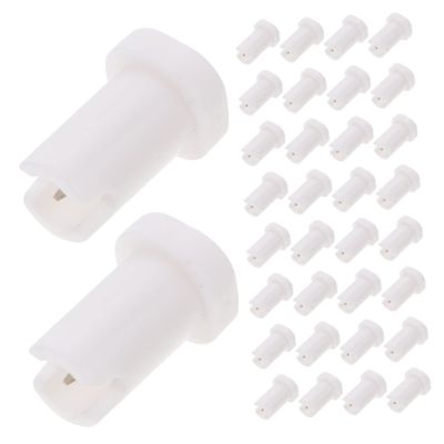 FOMIYES 100Pcs Glue bottle anti-blocking needle glue off tools eyelash glue bottle lash extensions supplies lash tool Nozzle Needle for Glue Anti-clogging Stainless steel nozzle head white