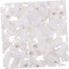FOMIYES 100Pcs Glue bottle anti-blocking needle glue off tools eyelash glue bottle lash extensions supplies lash tool Nozzle Needle for Glue Anti-clogging Stainless steel nozzle head white view 4