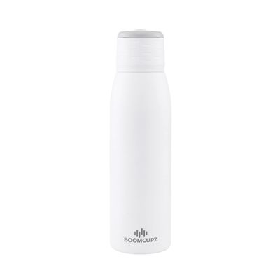 Boomcupz Beach Vibez Waterproof Bluetooth Speaker Cup 20 oz (Snow White)