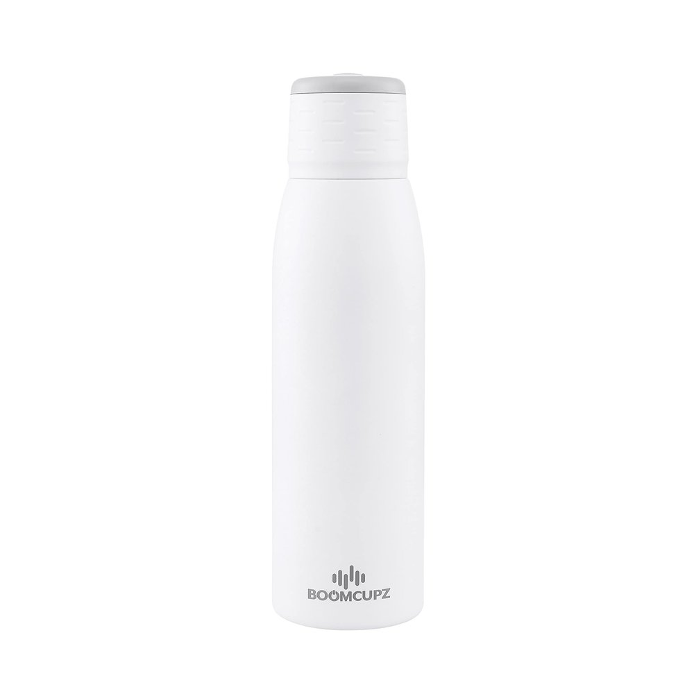 Boomcupz Beach Vibez Waterproof Bluetooth Speaker Cup 20 oz (Snow White)