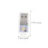 CAXUSD USB Light Mini Portable Night Light Compact Eye Caring Lamp for Bedroom Ambient Lighting and Car Interior Use view 2