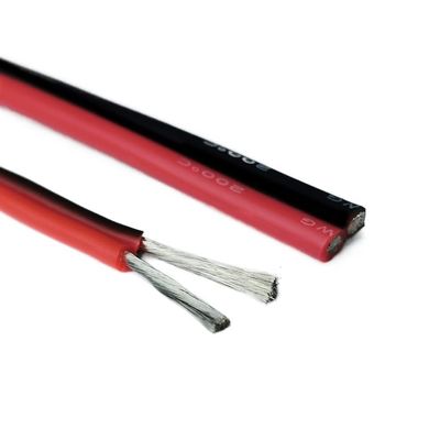 GatherTOOL 5M Heat-Resistant Soft Silicone Wire and Cable 8/10 /12/14 /16/18/ 20/22/ 24/ 26awg Silica Gel Red and Black Parallel Lines (Size : 5m, Color : 14 AWG 2.0mm)