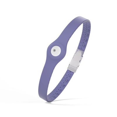 Divoti Glucose Monitor Sensor Cover Armband Compatible for Freestyle CGM Libre 3| Silicone Adjustable Trim to Fit, & Quickly Put-on- Waterproof, Hypoallergenic Carmella Blue