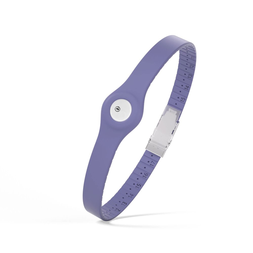 Divoti Glucose Monitor Sensor Cover Armband Compatible for Freestyle CGM Libre 3| Silicone Adjustable Trim to Fit, & Quickly Put-on- Waterproof, Hypoallergenic Carmella Blue