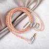 2pin Replacement IEM Cable with Mic, KBEAR 4-Core Pure Copper HiFi Earphone Wired Detachable Upgrade Cable with 3.5mm Plug for KZ ES4 ZST ZSTX EDX ZSR C10 AS10 ZS10 TRN V80 V90 (2PIN 3.5MM, with Mic) view 3