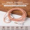 2pin Replacement IEM Cable with Mic, KBEAR 4-Core Pure Copper HiFi Earphone Wired Detachable Upgrade Cable with 3.5mm Plug for KZ ES4 ZST ZSTX EDX ZSR C10 AS10 ZS10 TRN V80 V90 (2PIN 3.5MM, with Mic) view 4