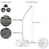 Mippko 2 Pack Camera Flexible Wall Mount Holder Compatible with Arlo/Blink/Reolink/Nest/Wyze/SimpliSafe Camera,Adjustment 8 inch Long Gooseneck Arm with Metal Base,1/4"-20 Threaded Screw,White view 3