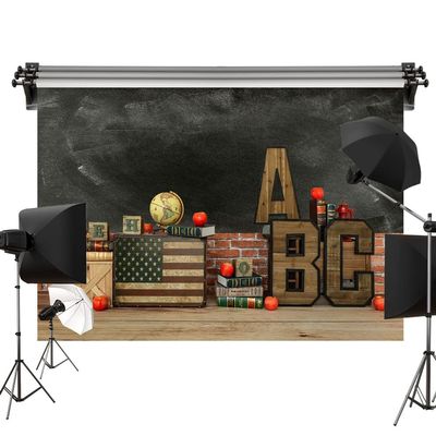 Kate 10x6.5ft/3x2m Back to School Photography Backdrops Blackboard Backgrounds Computer Printed Cloth Background Photo Video Studio Props
