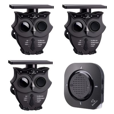 1/2 Mile Long Range Solar Wireless Driveway Alarm System IP65 Weatherproof Outdoor Motion Detectors&Sensor 120dB Siren Sound Light Security Alert System Monitor&Protect Outdoor/Indoor Property(1R3S)