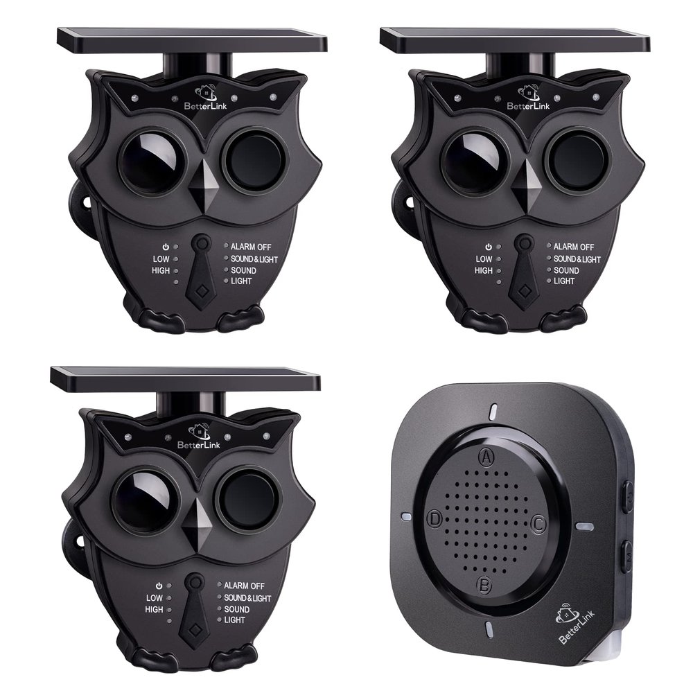 1/2 Mile Long Range Solar Wireless Driveway Alarm System IP65 Weatherproof Outdoor Motion Detectors&Sensor 120dB Siren Sound Light Security Alert System Monitor&Protect Outdoor/Indoor Property(1R3S)