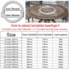 Heavy Duty Lazy Susan Ball Bearing 5-40" Silent Table Turntable Base Bearing, Aluminium Alloy 360 Rotating Bearing Turntable, For Dining Table TV Computer Monitor view 2