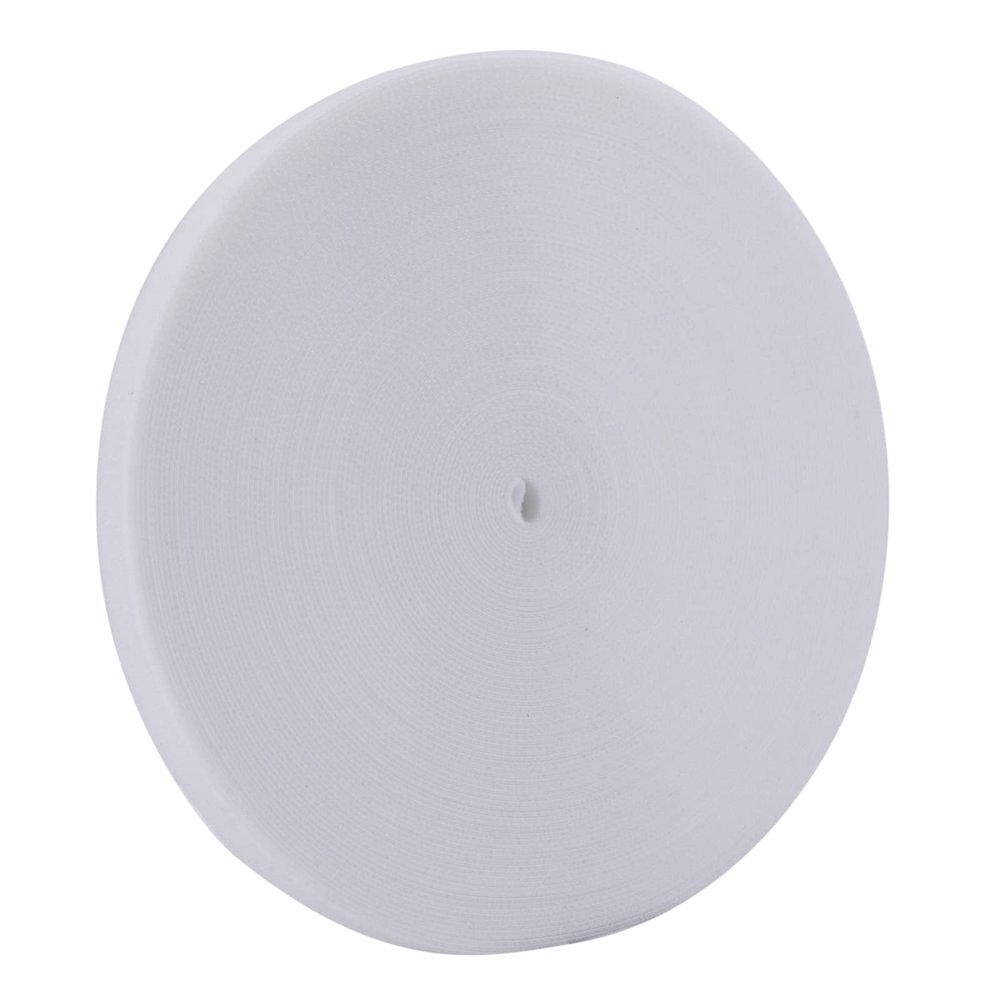 XINYIBO 1/2 Inch Reusable fastening Cable Ties Double Sided Hook and Loop tape Cable Management Tape (White 25 Yards)