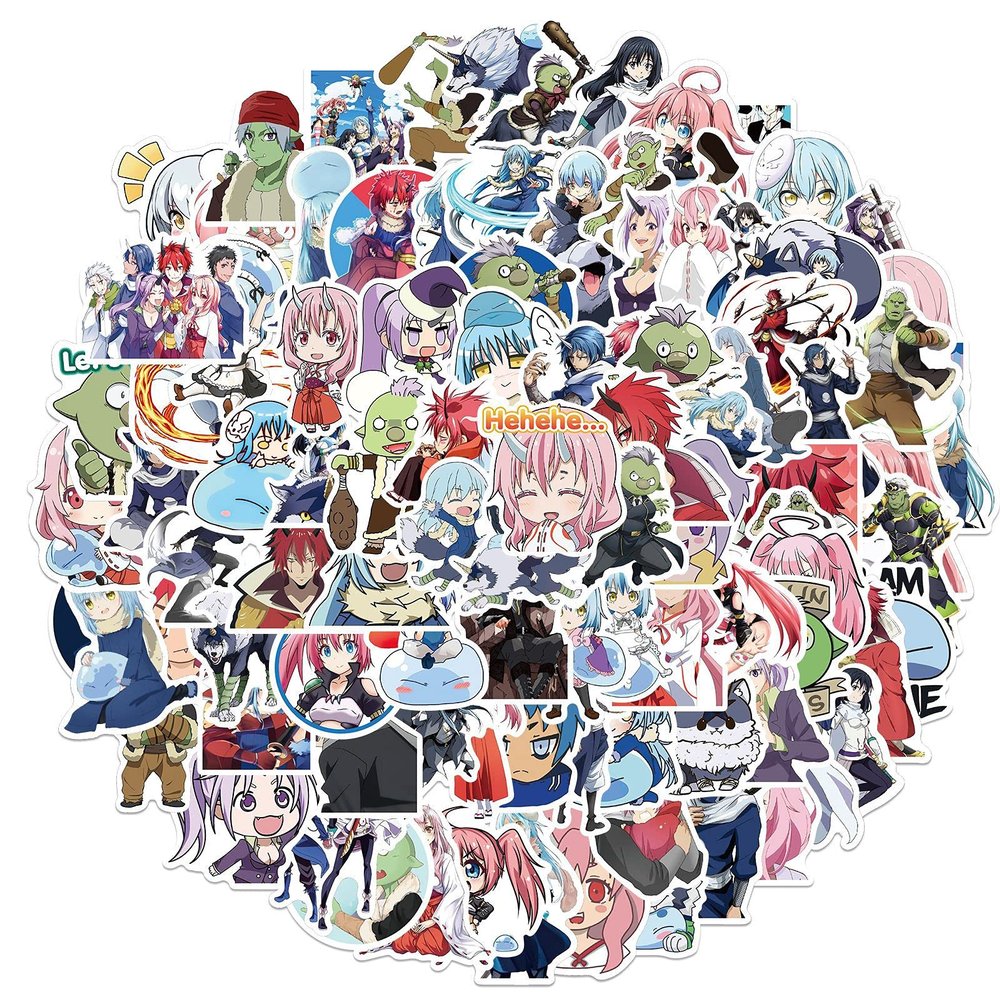 100pcs Cute Cartoon Vinyl Stickers for Car Water Bottle Skateboard Luggage Computer Bumper Graffiti Decals