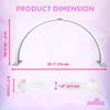 XOLLOZ Half Moon Nail Desk Lamp  3360 Lumen LED Light for Nail Techs, Tattoo & Lash Work, Moon Light for Desk  Sleek White Design, Button Control view 2
