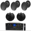 Rockville RPA40BT Bundle: 4-Zone Bluetooth Amplifier 1000W Peak, (3) Pairs HC655 6.5" in-Ceiling Speakers 80W RMS Each, (2) D4-8 Dual 4" Outdoor Speakers, 9 Items view 1