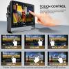 LILLIPUT HT10S 10.1 Inch Camera Field Monitor 1500nits Ultra Bright IPS Touch Screen with 3D LUT 3G-SDI HDMI DSLR with Gimbal Bracket V-Mount view 3