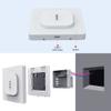 EMONITA iPad Wall Mount with Upgraded 18W Fast Charger, Strong Magnets, 360 Rotation - Silver view 3