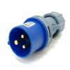 GXMRHWY IEC60309 Waterproof CEE Industrial Connector Plug 3Pin 16A 250V 2P+E IP44 Cable Mount (Type-1 view 1