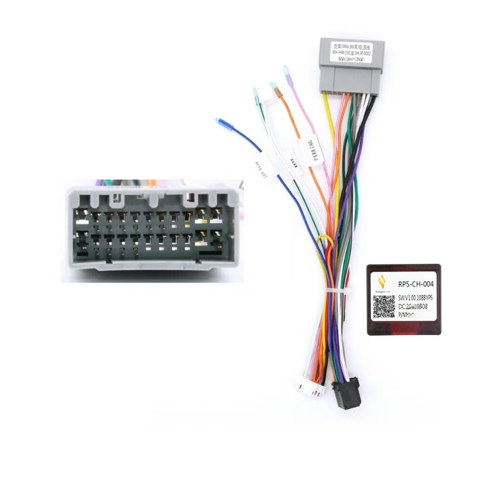 16Pin Car Radio Stereo Power Retrofit Harness Cable Wire Loom for Chrysler/Dodge/Jeep with Can Bus(XP)