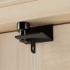 TSMST Child Proof Door Top Lock, Security Door Lock with Double Adjustable Roller, Prevent Scratch Door, Solid and Safety, Black, 1 PCS view 1