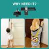 TSMST Child Proof Door Top Lock, Security Door Lock with Double Adjustable Roller, Prevent Scratch Door, Solid and Safety, Black, 1 PCS view 3