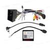 16Pin Car Radio Stereo Power Retrofit Harness Cable Wire for Jeep Grand Cherokee Wrangler Dodge Durango RAM Radio Antenna Adapter Can Bus Decoder view 2