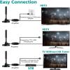 2025 HD Digital TV Antenna for Smart TV, 600+ Miles Range TV Antenna for Local Channels Indoor Outdoor with Strong Magnetic Base,Support 4K 1080p ATSC/ISDB-T/DVB-T/DVB-T2 All Old TVs view 2