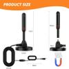 2025 HD Digital TV Antenna for Smart TV, 600+ Miles Range TV Antenna for Local Channels Indoor Outdoor with Strong Magnetic Base,Support 4K 1080p ATSC/ISDB-T/DVB-T/DVB-T2 All Old TVs view 4