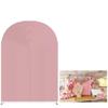 Aerdce Pink Ripples Mermaid Arch Fabric Covers for Parties 4x7ft Double-Sided Stretchy Arched Wall Stands Covers Baby Shower Banquet Birthday Party Decoration Supplies view 1