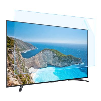 JQZWXX Anti Blue Light TV Screen Protector, 43-75 Inch Universal Anti Scratch and Dustproof Filter Film, Relieve Eye Strain, Frosted Surface Reduce Glare, No Bubbles / 55in1211x682mm