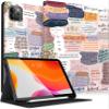 Uppuppy for iPad Air 11 inch (M2/M3) Case, Air 5th/4th Generation 10.9, Pro 11'' Case Cute Kids Women Girls Girly Folio Pencil Holder Cover for iPad Air 11 2024/2025, 10.9 2022 2020, Pro 11 view 1