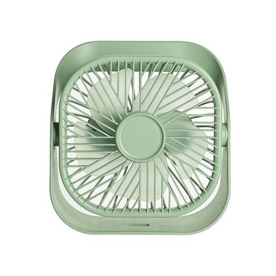USB Desk Fans 6 Inches Portable Table Fans 360 Head Rotation Small Personal Desktop Fan, 3 Speeds, Small Cooling Fan by USB Plug in,for Home Office Bedroom Table and Desktop (Green)