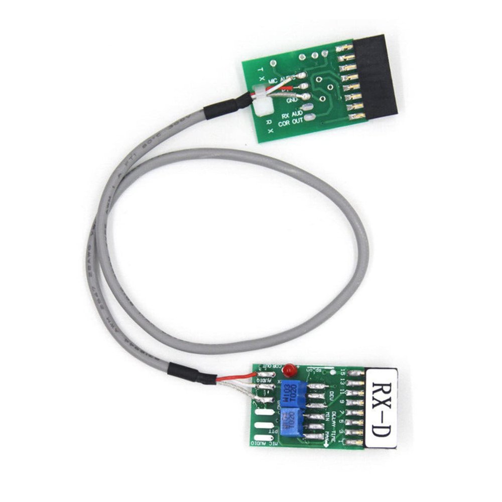 MOUDOAUER 31cm Repeater Connector Cable TX-RX Time Delay for Motorola GM300 GM3188 Set Accessory