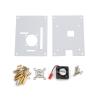 MOUDOAUER Clear Case Box Enclosure Half-Open Design Powerful Cooling Fan Heatsink Kit for Raspberry Pi 3/2 Model B/B+ Accessory view 1