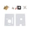 MOUDOAUER Clear Case Box Enclosure Half-Open Design Powerful Cooling Fan Heatsink Kit for Raspberry Pi 3/2 Model B/B+ Accessory view 2
