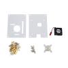 MOUDOAUER Clear Case Box Enclosure Half-Open Design Powerful Cooling Fan Heatsink Kit for Raspberry Pi 3/2 Model B/B+ Accessory view 4