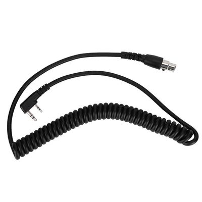 2-Pin to 5-Pin Coil Cord Cable, Two Way Radios Headset Cable, 5 Pin Coil Cord Headset Cable for 2 Pin TwoWay Handheld Rradios