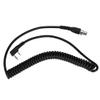 2-Pin to 5-Pin Coil Cord Cable, Two Way Radios Headset Cable, 5 Pin Coil Cord Headset Cable for 2 Pin TwoWay Handheld Rradios view 1