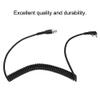 2-Pin to 5-Pin Coil Cord Cable, Two Way Radios Headset Cable, 5 Pin Coil Cord Headset Cable for 2 Pin TwoWay Handheld Rradios view 3