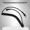 2-Pin to 5-Pin Coil Cord Cable, Two Way Radios Headset Cable, 5 Pin Coil Cord Headset Cable for 2 Pin TwoWay Handheld Rradios view 4