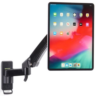 Displays2go Magnetic Tablet Wall Mount with Cable Lock, Universal Compatibility Black (MGWLSBK)