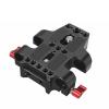Baseplate Camera Base Plate Tripod Mounting Baseplate with Dual 15mm Rod Rail Clamp for Camera Cage view 1