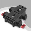 Baseplate Camera Base Plate Tripod Mounting Baseplate with Dual 15mm Rod Rail Clamp for Camera Cage view 3