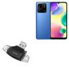 BoxWave Smart Gadget Compatible with Xiaomi Redmi 10A - AllReader SD Card Reader, microSD Card Reader SD Compact USB - Jet Black view 1