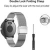 EANWireless Compatible with Garmin Vivoactive 4 45mm/Venu 2 45mm Replacement 22mm Strap Band, Milanese and Stainless Steel Metal Strap for Forerunner 745/265/255/255 Music 46mm,Silver view 3