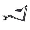 Bed Phone Holder Cell Phone Holder,360 Degree Rotation 3 Sections Stretchable Tablet Bed Holder with Reserved Charging Port for Bedroom view 1