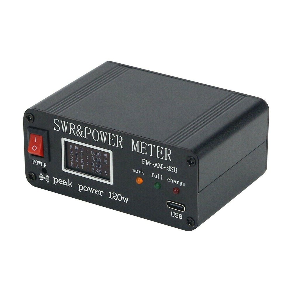1.8MHz-50MHz Type-C Charging Interface SWR Power Meter Adapter FM-AM-SSB SWR Accessory
